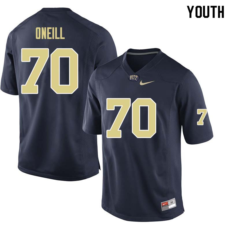 Youth #70 Brian ONeill Pittsburgh Panthers College Football Jerseys Sale-Navy